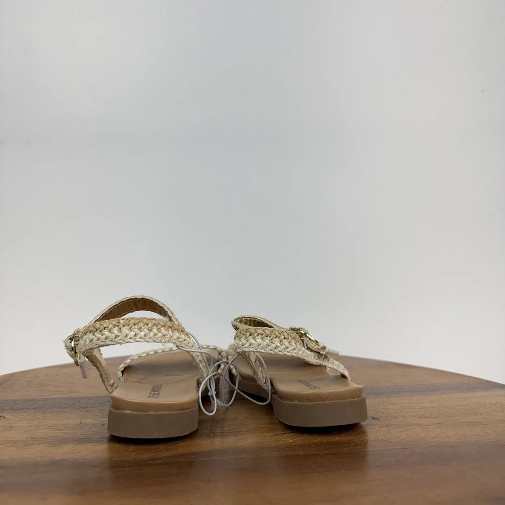 New Little Kids Steve Madden Lyza Brown Woven Strappy Casual Sandal Size 11 NWOB